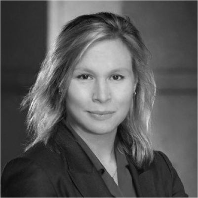 Headshot of Gretchan Ramos, greyscale